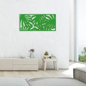 tableau forêt tropicale métal vert salon